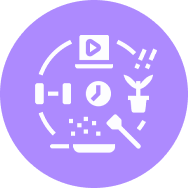 Here's an alt tag for the image, keeping it under eight words: `Work-life balance icon: health, work, and hobbies`